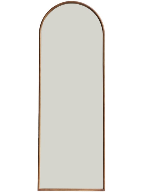 Miroir arche sur pied bois d'hévéa pied en acier 170cm liam - Kiabi