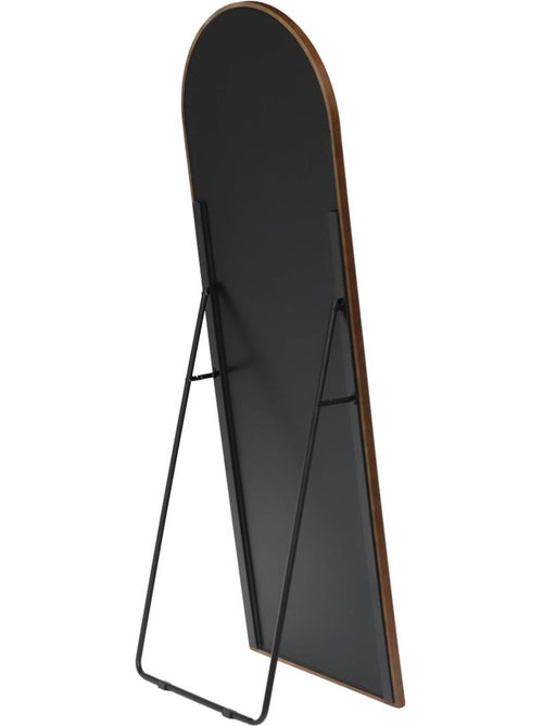Miroir arche sur pied bois d'hévéa pied en acier 170cm liam - Kiabi