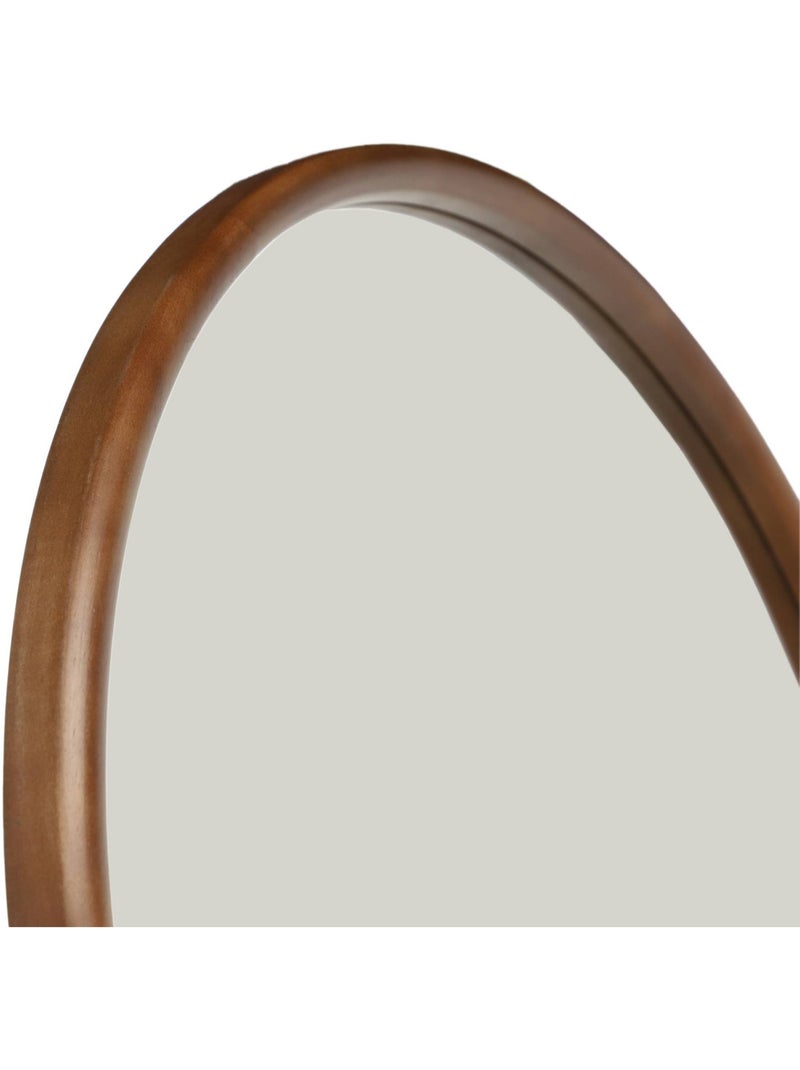 Miroir arche sur pied bois d'hévéa pied en acier 170cm liam Marron foncé - Kiabi