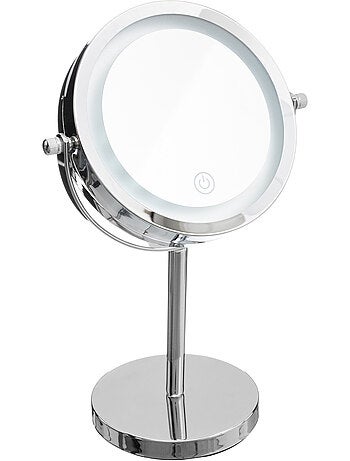 Miroir avec pied chromé LED