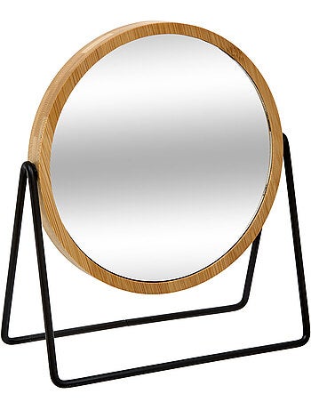 Miroir balançoire sur pied en bambou