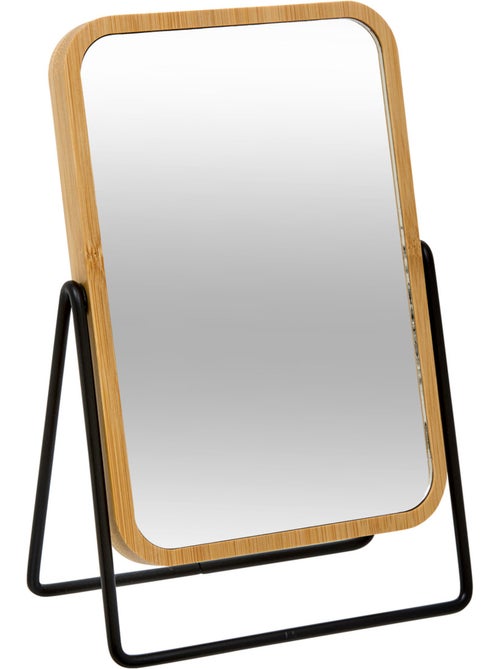 Miroir balançoire sur pied en bambou - Kiabi
