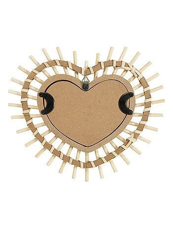 Miroir bambou cœur