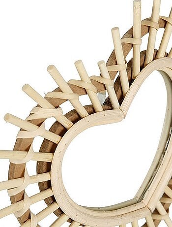 Miroir bambou cœur