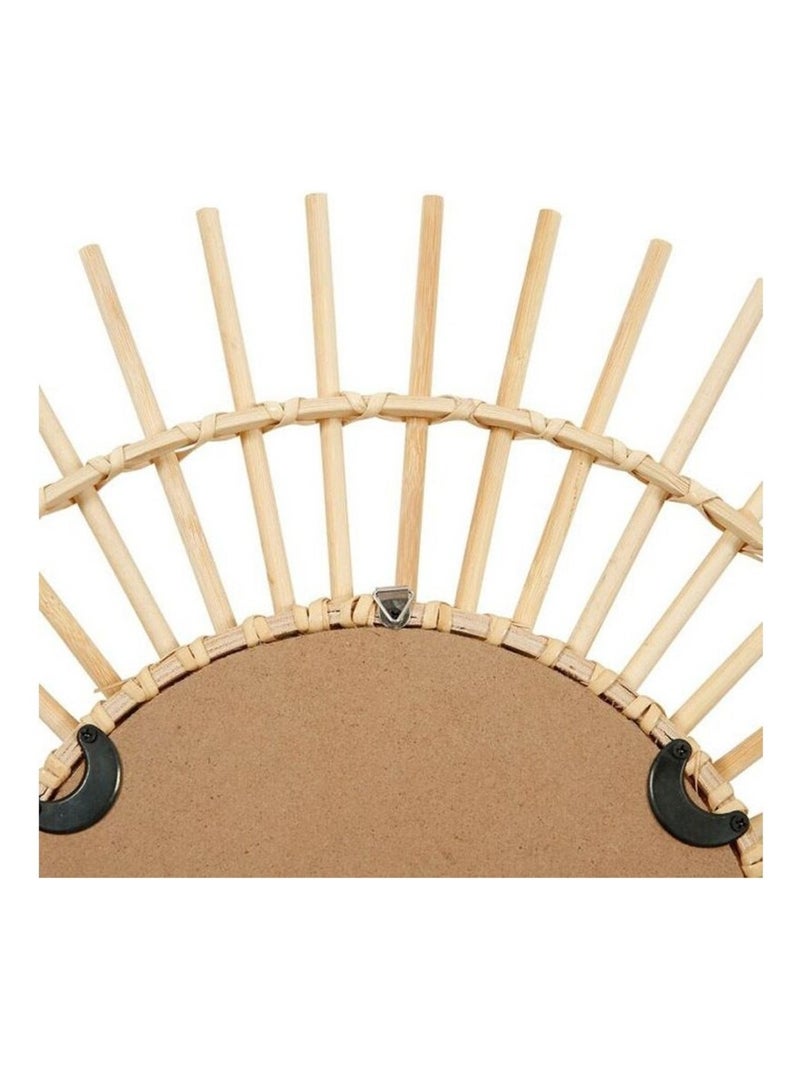 Miroir bambou soleil Beige - Kiabi