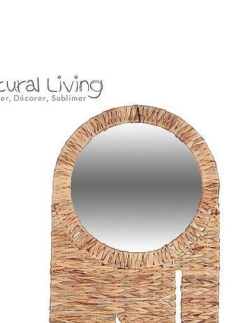 Miroir boho jacinthe d'eau petit modèle