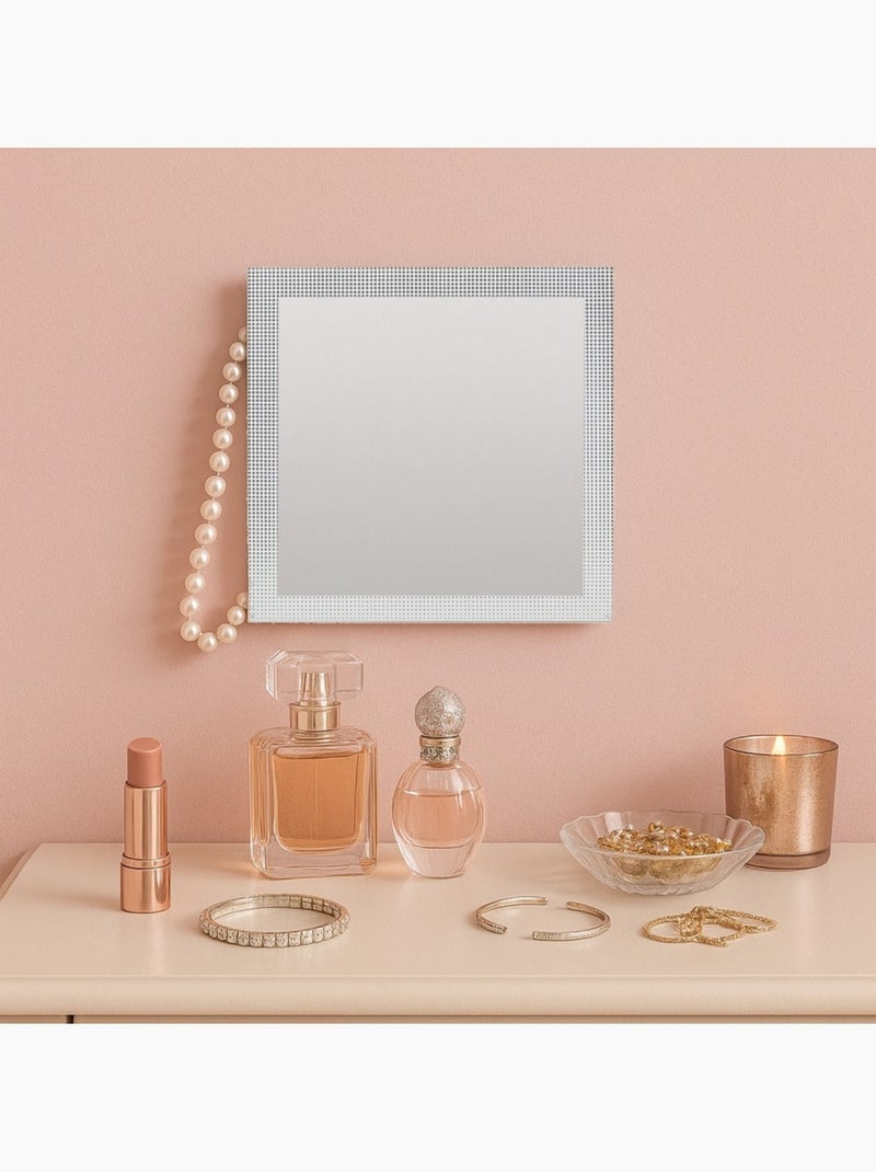 Miroir carré 20x20cm Blanc - Kiabi