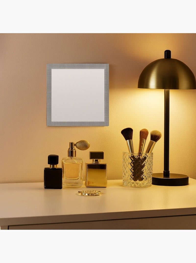 Miroir carré 20x20cm Noir - Kiabi