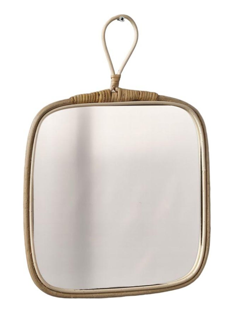 Miroir carré en bois MATISSE Beige - Kiabi