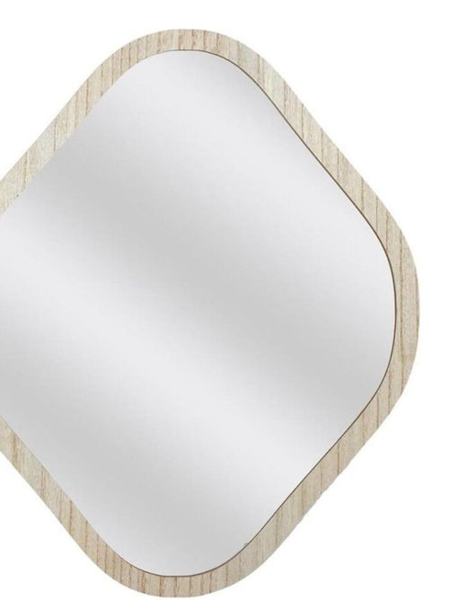 Miroir contour bois losange Elio H60 - Kiabi