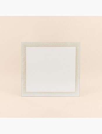 Miroir contour brillant 40x40cm