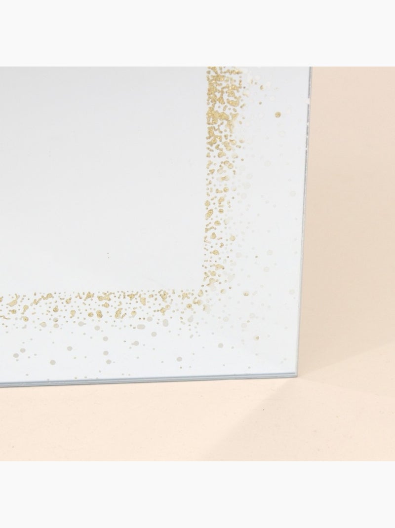 Miroir contour brillant 40x40cm Doré - Kiabi