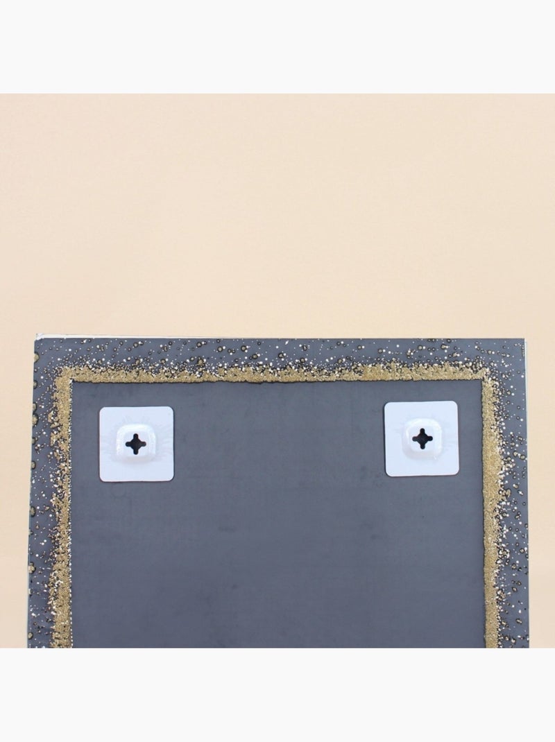 Miroir contour brillant 40x40cm Doré - Kiabi