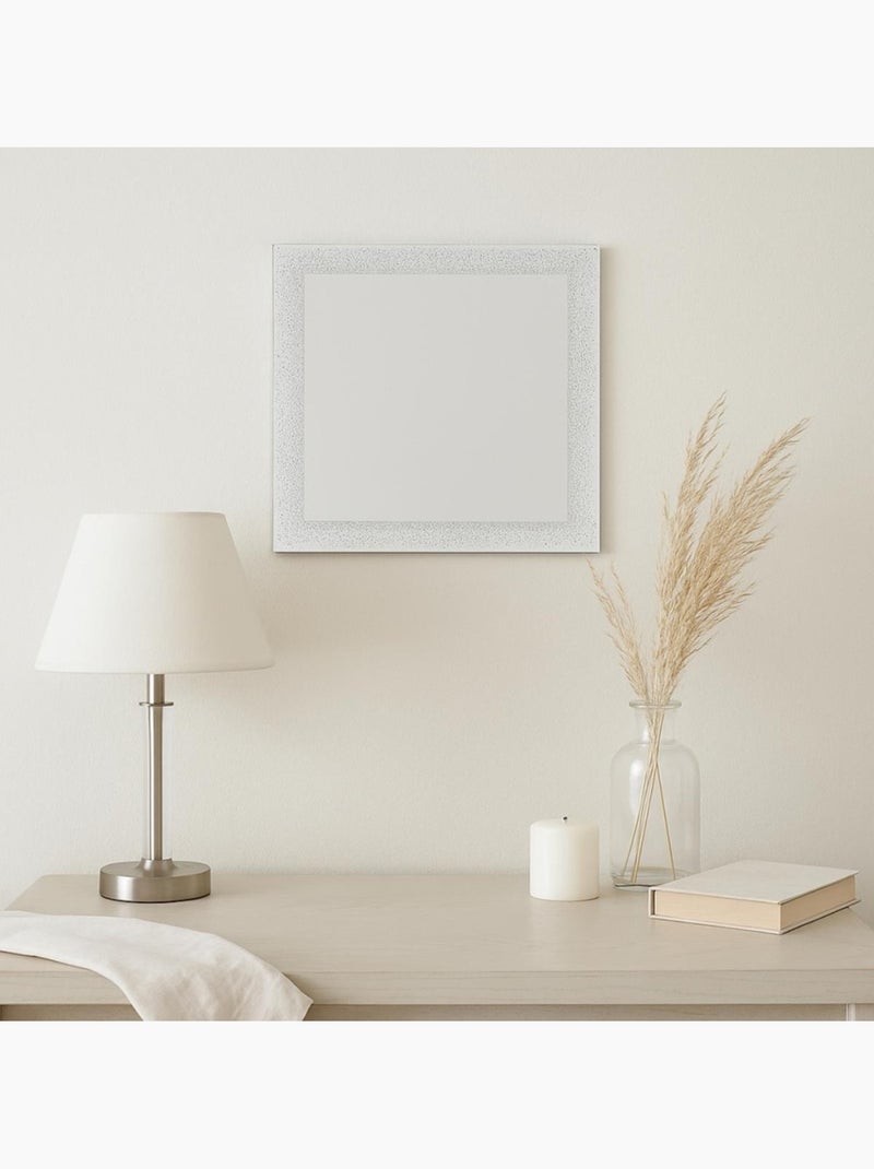 Miroir contour brillant 40x40cm Gris - Kiabi