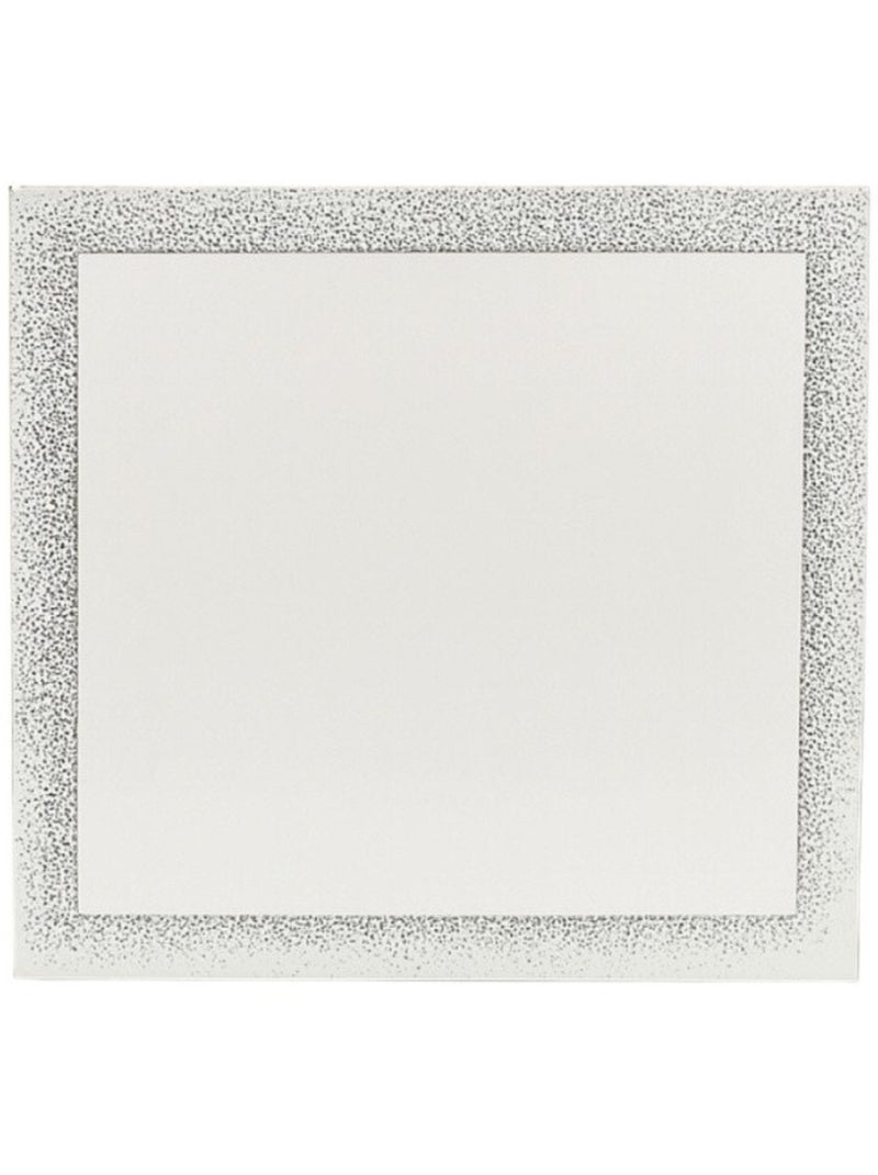 Miroir contour brillant 40x40cm Gris - Kiabi