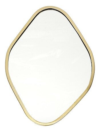 Miroir contour déco doré losange