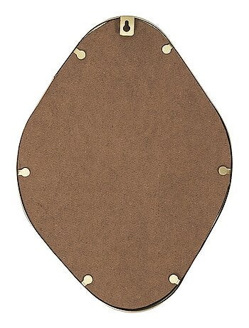 Miroir contour déco doré losange