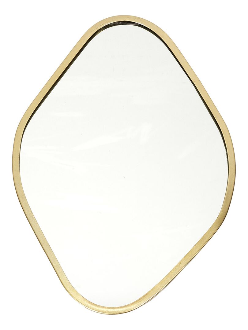 Miroir contour déco doré losange Doré/or - Kiabi