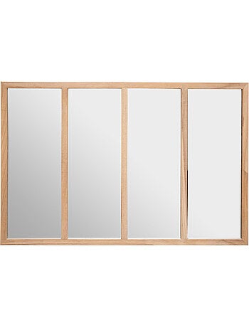 Miroir d'atelier cadre bois de paulownia NAE