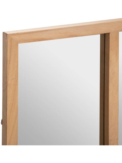 Miroir d'atelier cadre bois de paulownia NAE - Kiabi Miroir d'atelier cadre bois de paulownia NAE - Kiabi