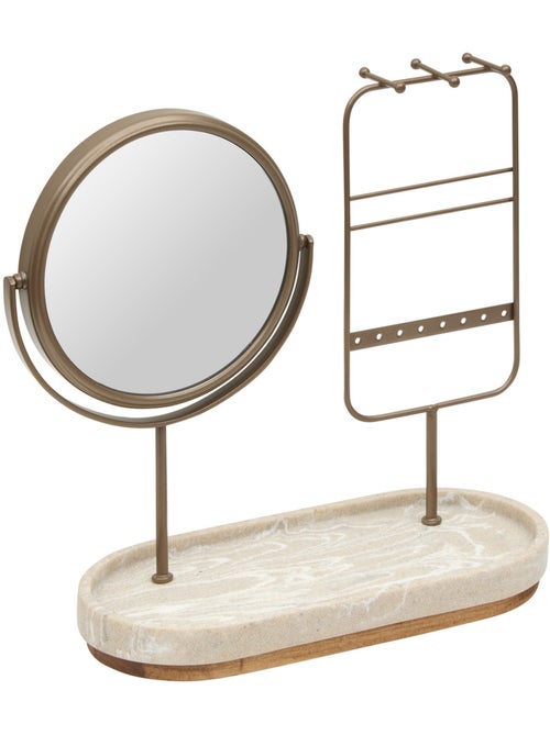 Miroir de beauté porte-bijoux ovale COME - Kiabi