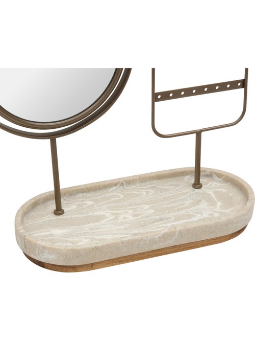 Miroir de beauté porte-bijoux ovale COME - Kiabi