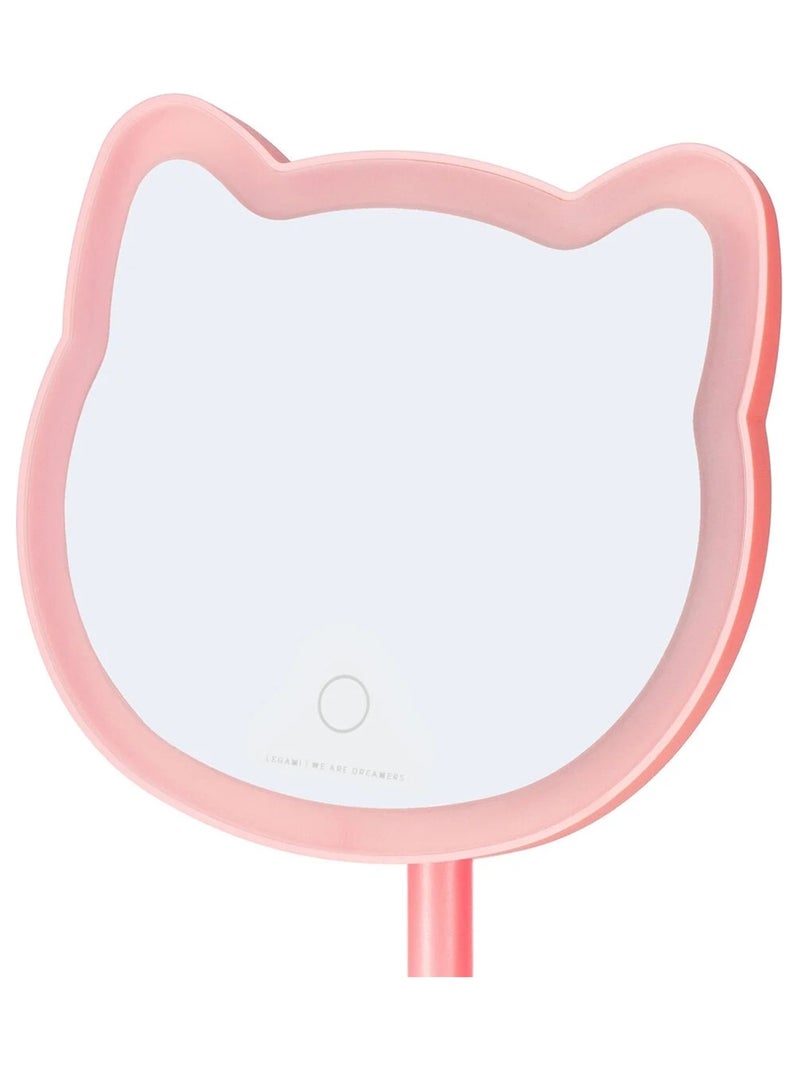 Miroir de maquillage lumineux - You Look Purrfect! Rose - Kiabi
