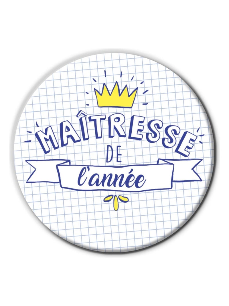Miroir de poche Merci Maîtresse | Version Maîtresse Couronne | Cadeau Maîtresse Multicolore - Kiabi