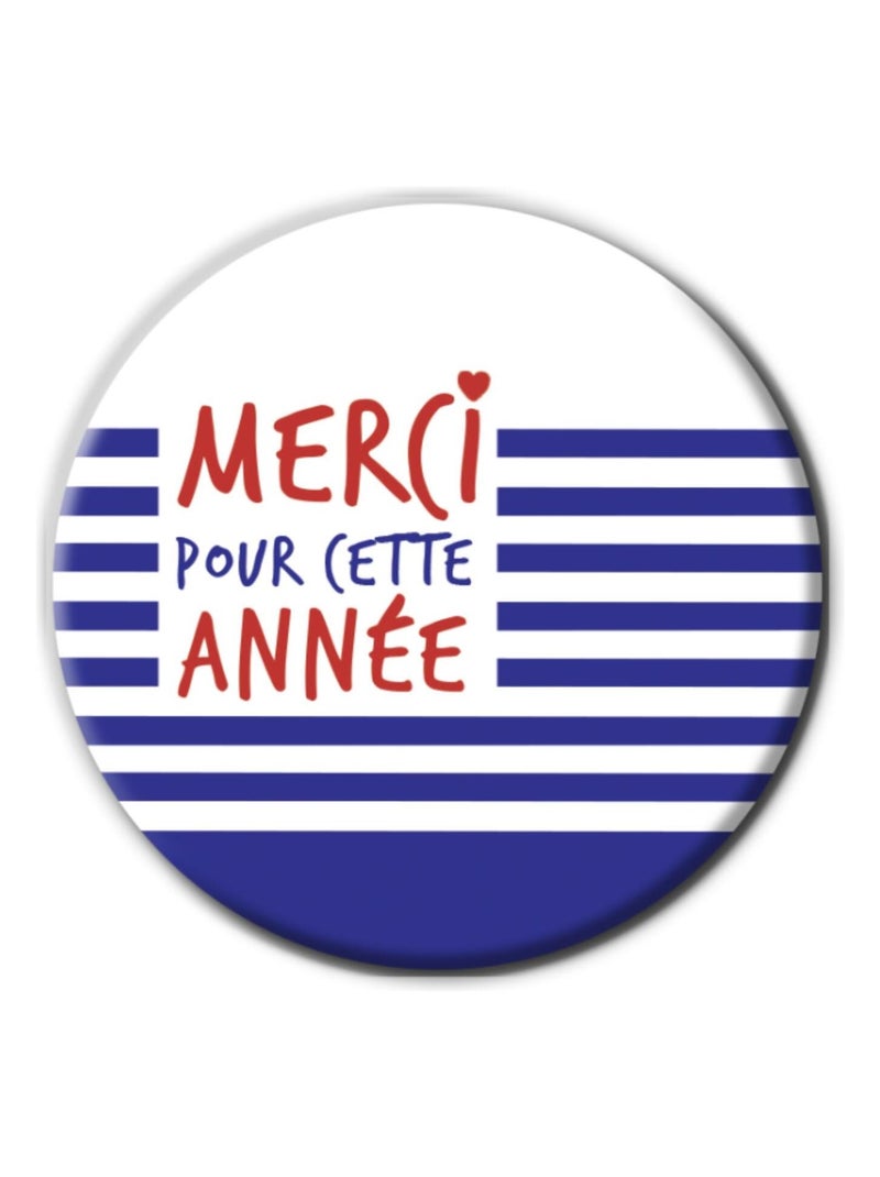 Miroir de poche Merci Maîtresse | Version Marin | Cadeau Maîtresse Multicolore - Kiabi