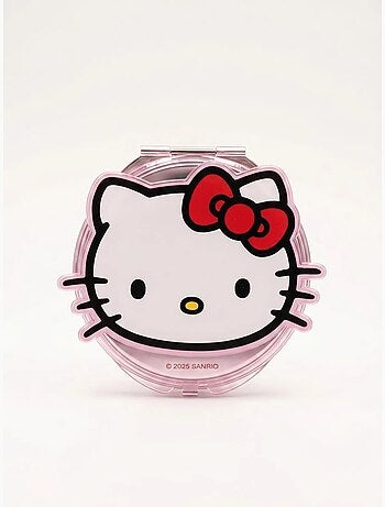 Miroir de poche rond double face grossissante Hello Kitty Sanrio