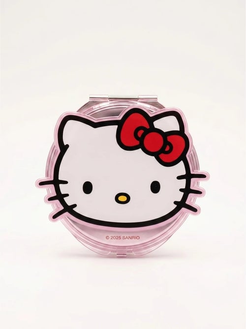 Miroir de poche rond double face grossissante Hello Kitty Sanrio - Kiabi
