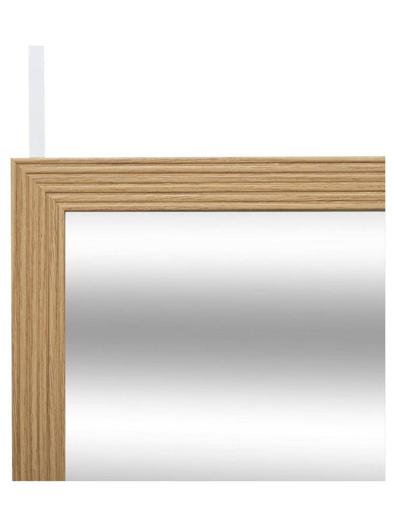 Miroir de porte à suspendre en bois TASSO Beige - Kiabi