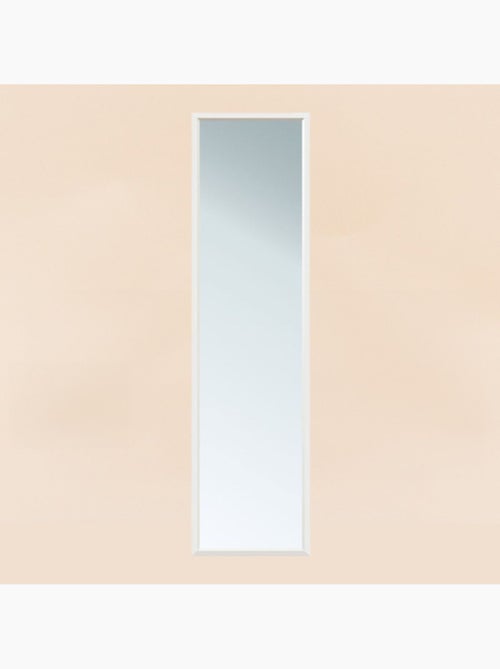 Miroir de porte contour blanc 120x30cm - Kiabi Miroir de porte contour blanc 120x30cm - Kiabi
