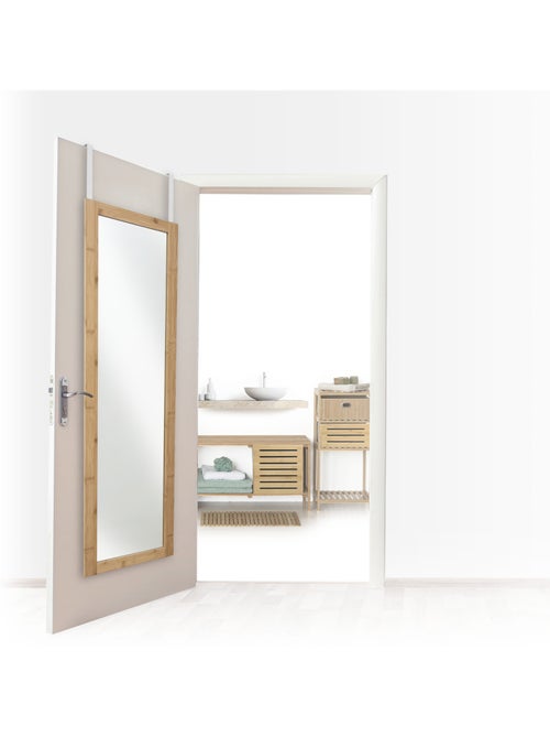 Miroir de porte en bambou - Kiabi