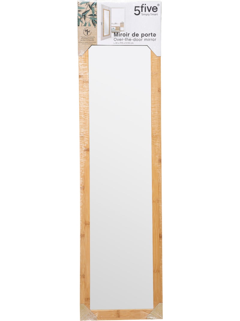 Miroir de porte en bambou Marron - Kiabi