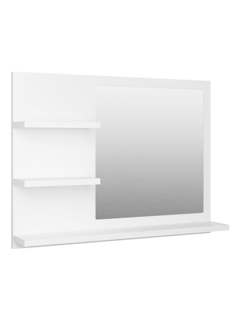 Miroir de salle de bain avec rangements Blanc - Kiabi