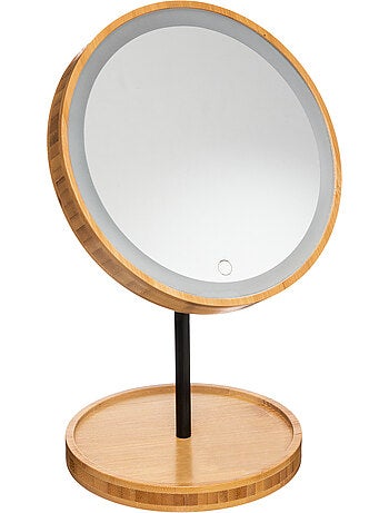 Miroir de toilette à LED avec pied