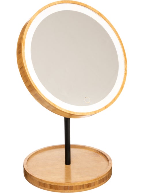Miroir de toilette à LED avec pied - Kiabi