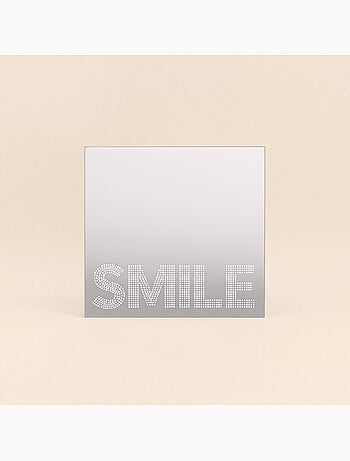 Miroir déco smile carré 20x20cm