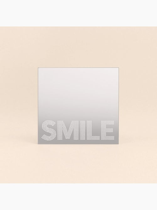 Miroir déco smile carré 20x20cm - Kiabi