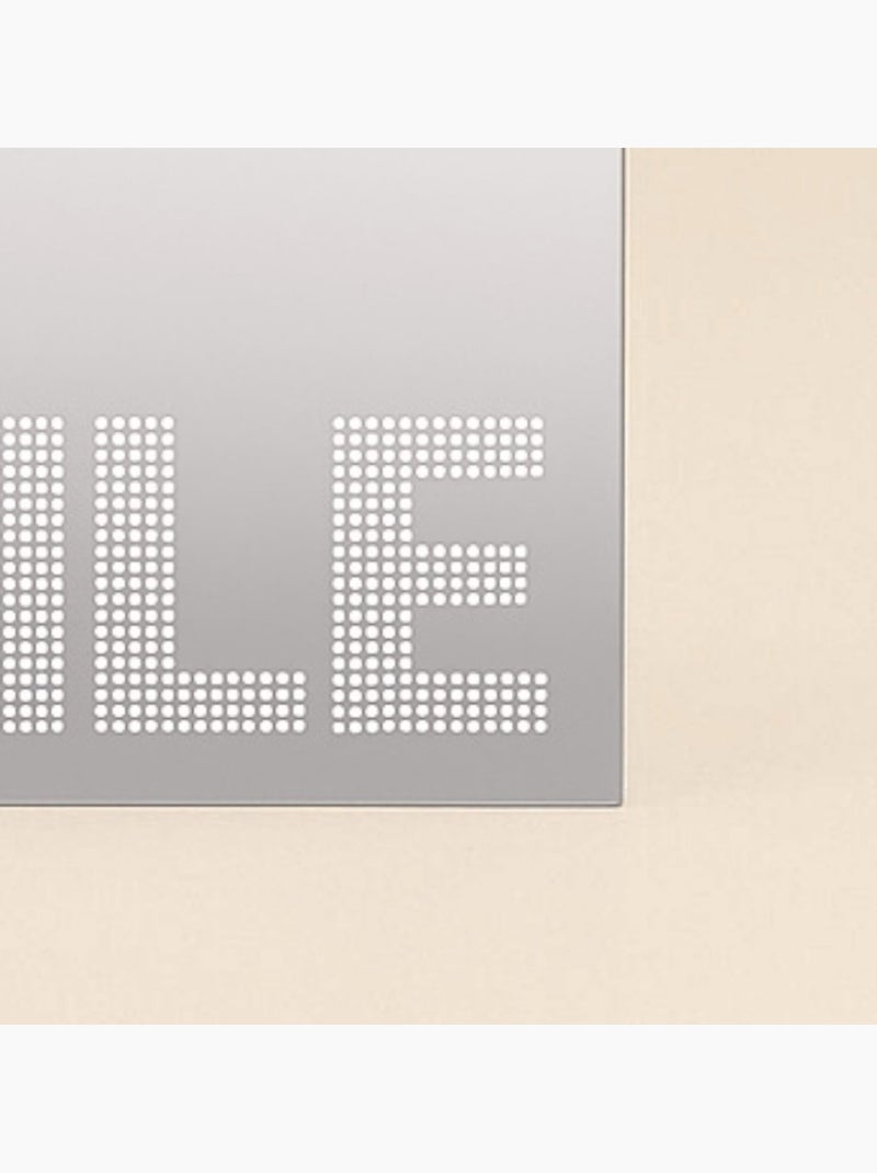 Miroir déco smile carré 20x20cm Transparent - Kiabi