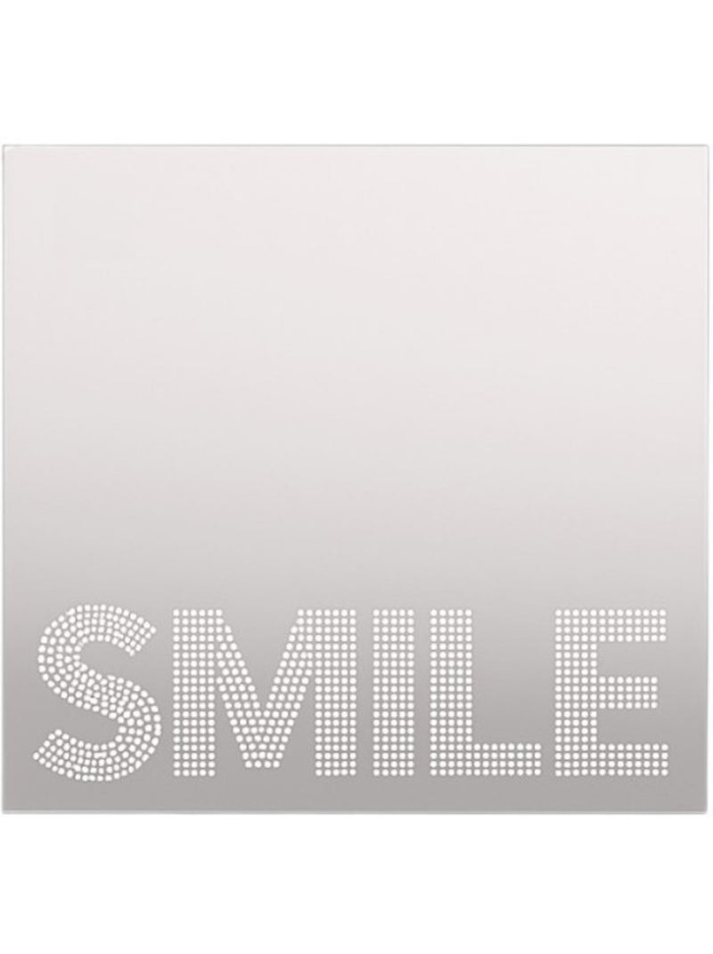 Miroir déco smile carré 20x20cm Transparent - Kiabi