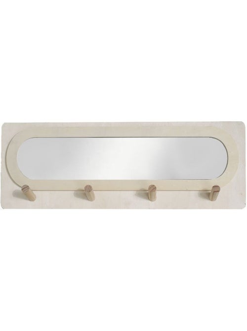 Miroir d'entrée avec porte manteau SIMPLICITY - Kiabi