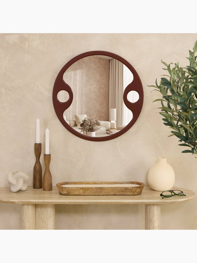 Miroir design 3 glaces formes organiques AUSTIN Bordeaux - Kiabi
