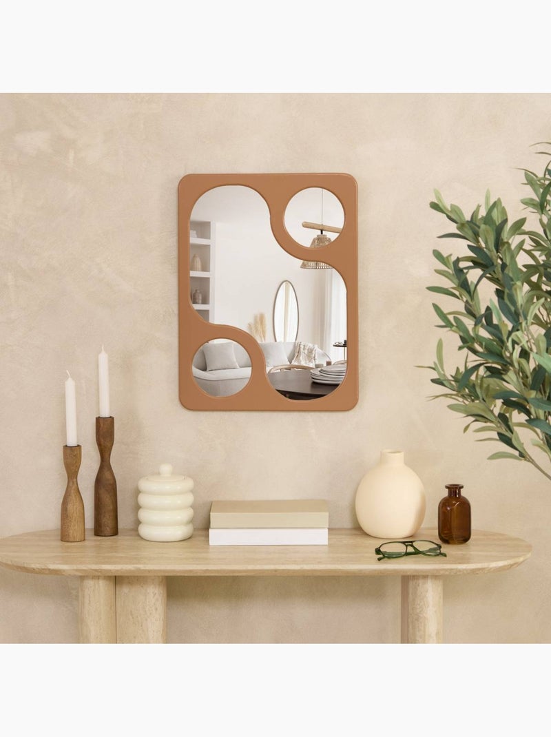 Miroir design 3 glaces formes organiques austin Rose - Kiabi