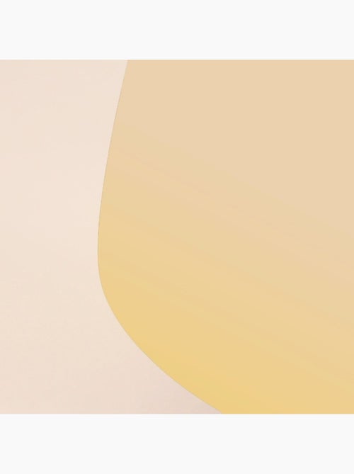 Miroir doré forme organique 40x25cm - Kiabi