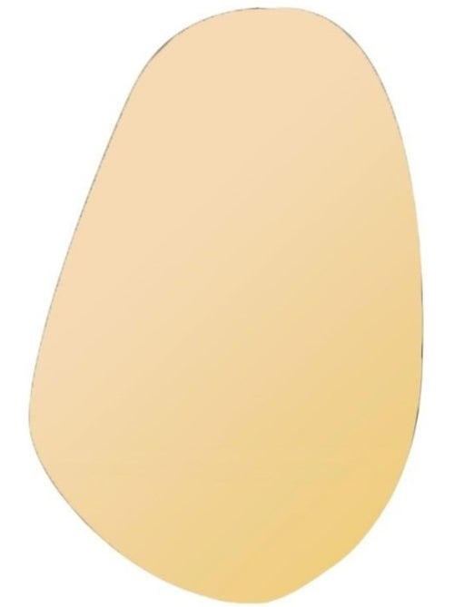 Miroir doré forme organique 40x25cm - Kiabi