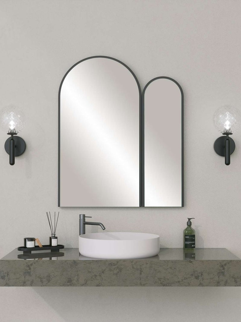 Miroir double décoratif en forme d'arche ETHERA Noir - Kiabi