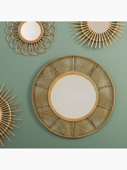 Miroir en bambou bohème INA - Kiabi