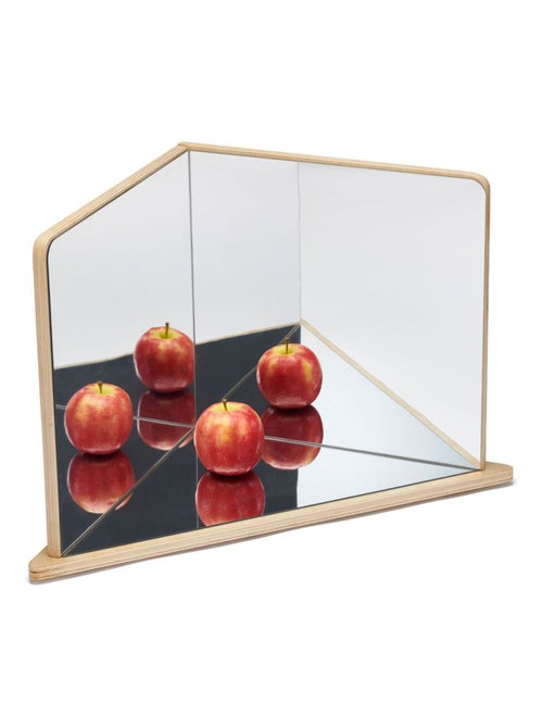 Miroir en bois à 3 faces - Kiabi